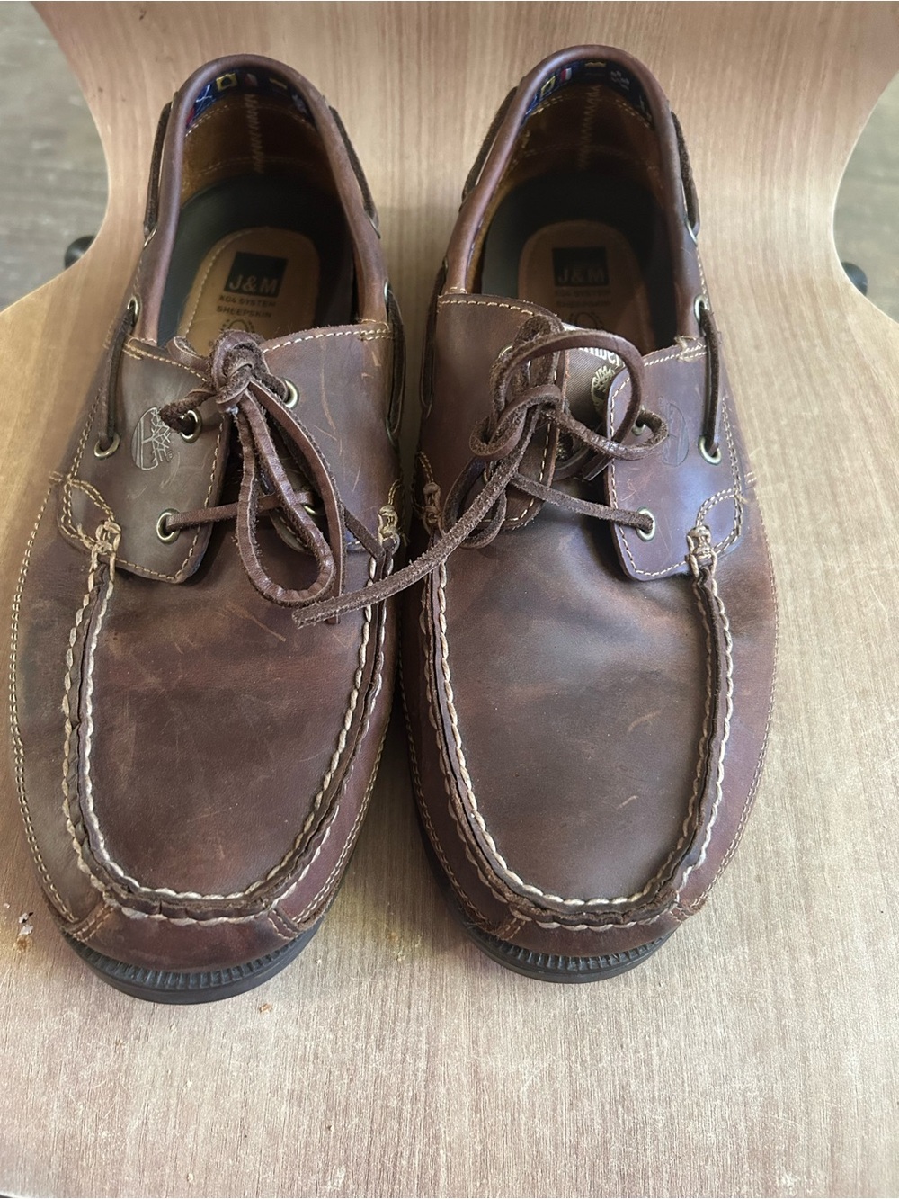 Men’s timberland Brown Leather Boat Shoes